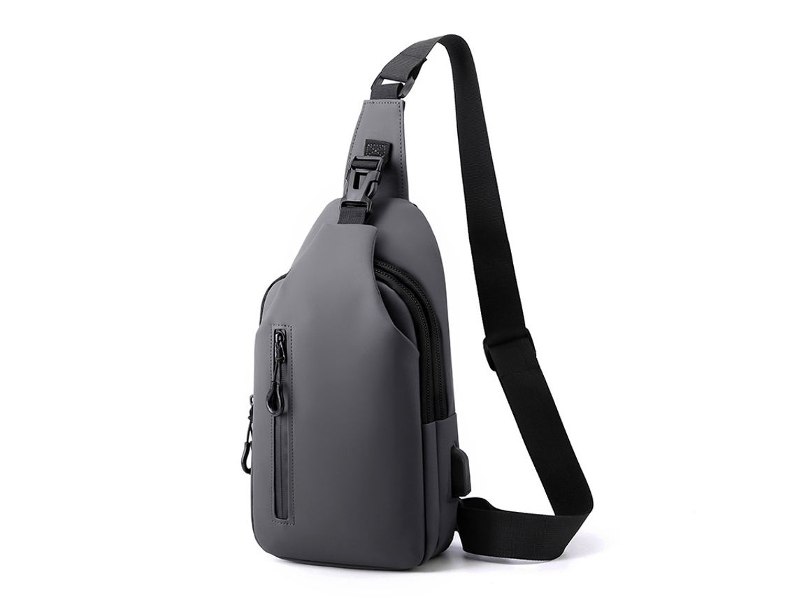Bolso bandolera Yuysan Oxford, impermeable, gris oscuro