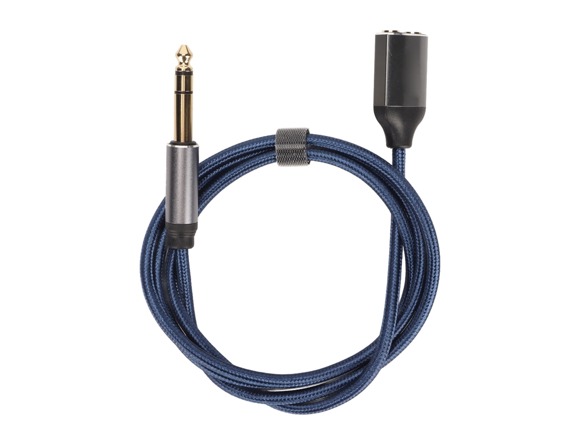 Cable Adaptador De Audio Antiinterferencias De 6,35 Mm Macho A 2 X 3,5 Mm Hembra Para Tomas De 6,35 Mm