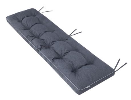 Cojín para banco de jardín con cojín grueso para uso en exteriores. Largo: 150cm, ancho: 50cm - Azul oscuro SALES CORE