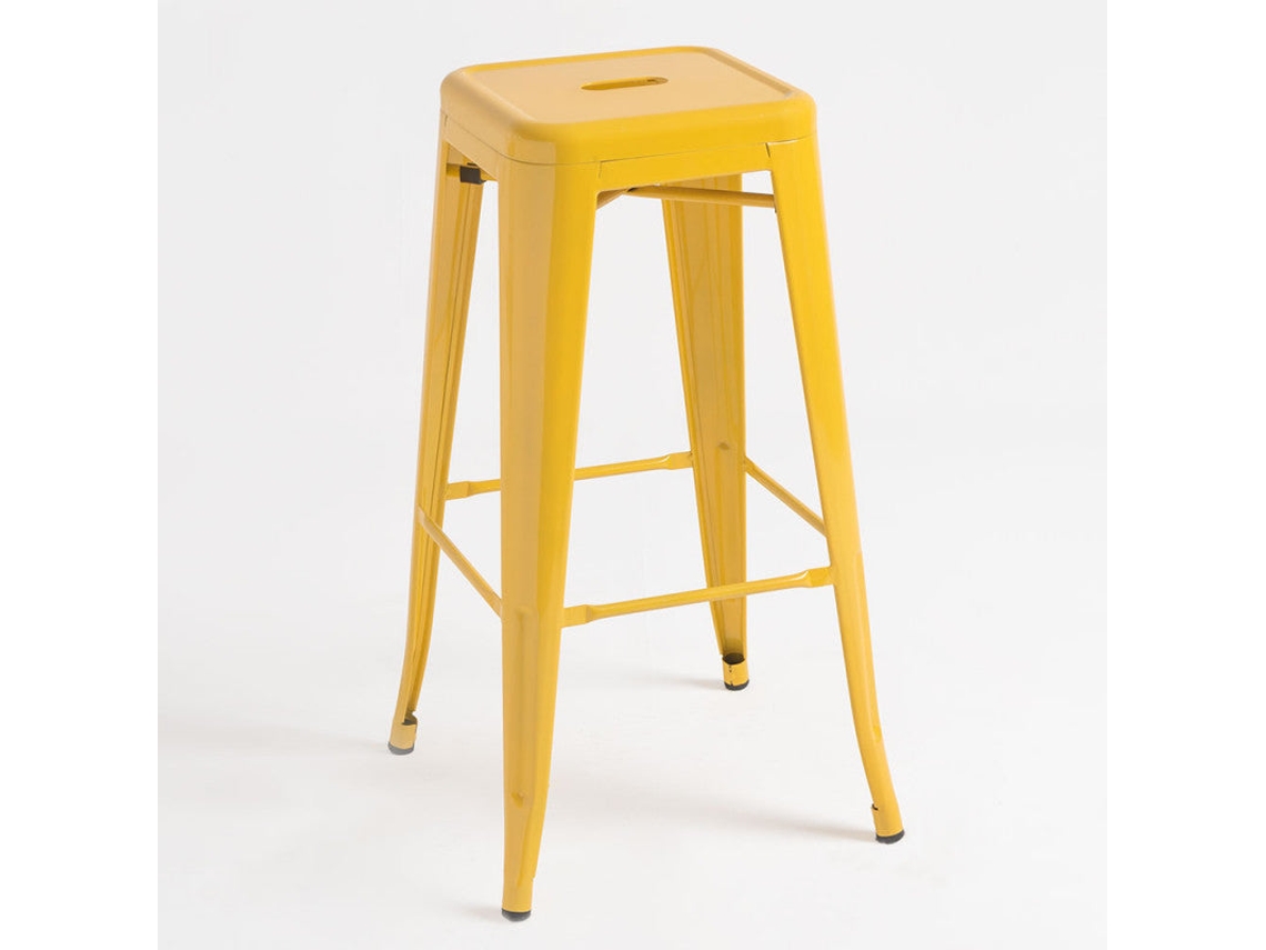 DUDECOR Taburete Alto Leeds Amarillo