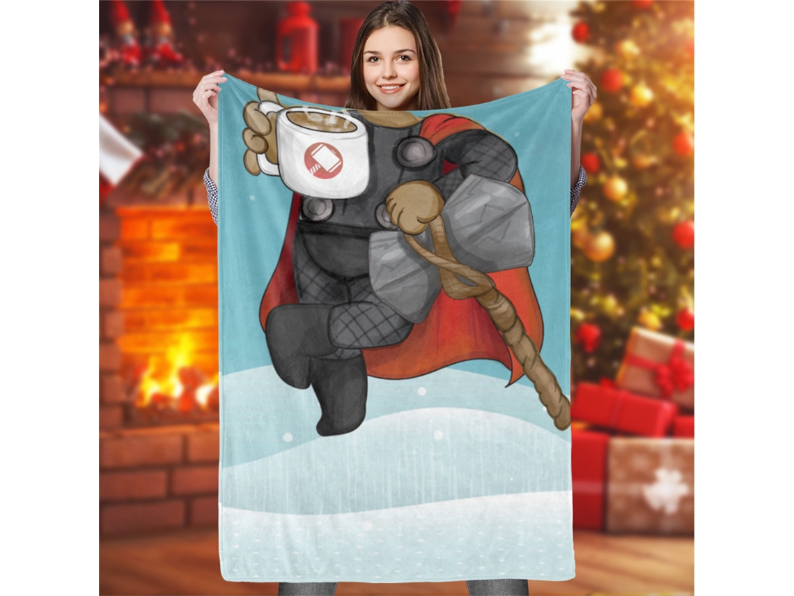 Manta navideña suave, transpirable y lavable de 100 x 120 cm
