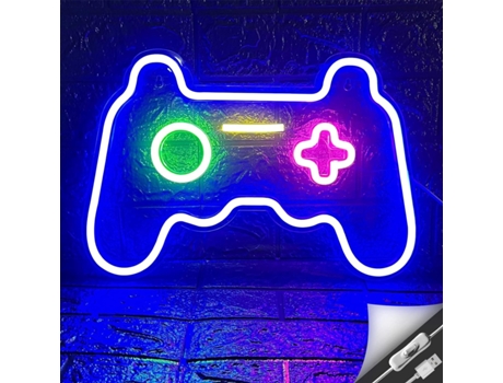 Luz de neón para mando de juego: Top 1 en diseño de mando de juego ZMDECQNA