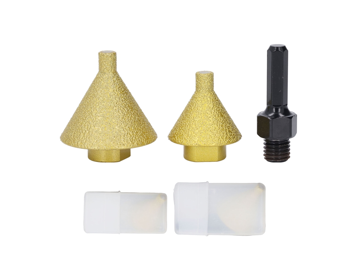 Broca de chaflán para amoladora angular, para aumentar ángulos y recortar azulejos, orificio de 38 mm a 50 mm, adaptador M14