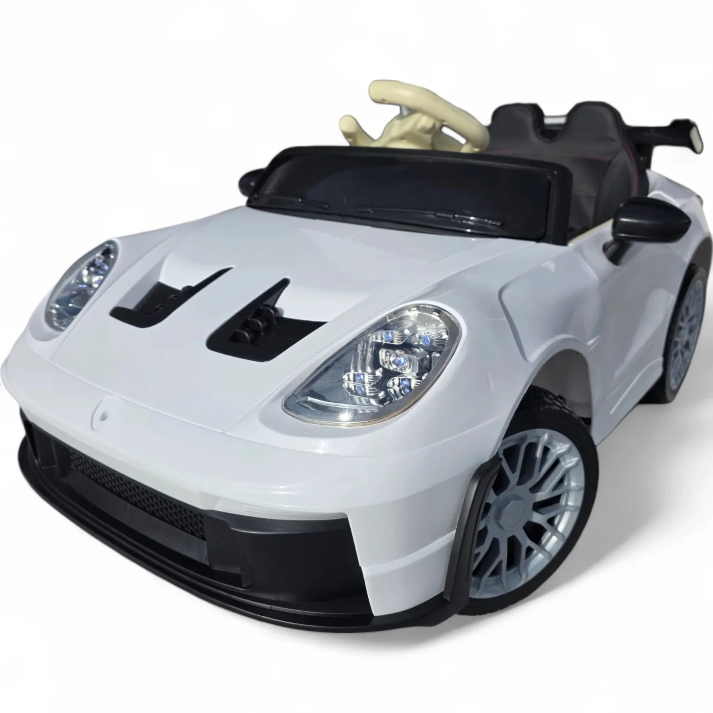 Coche Eléctrico Para Niños Gt3 Style 12v Con Ruedas Eva, Asiento De Polipiel Y Mando Parental Funtastic Land