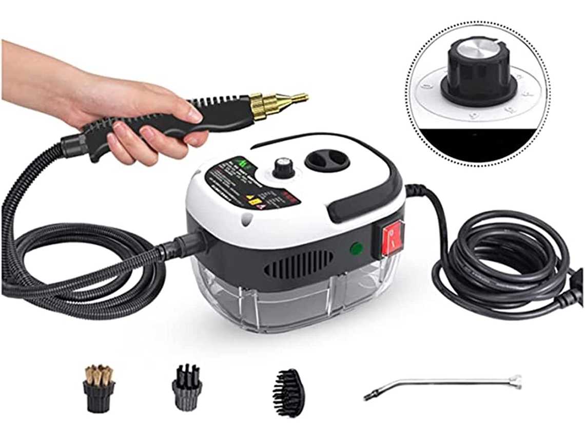 Limpiador A Vapor Portátil, Vapor De Alta Temperatura De 2500 W, Portátil Para Uso Doméstico, Blanco Chrui