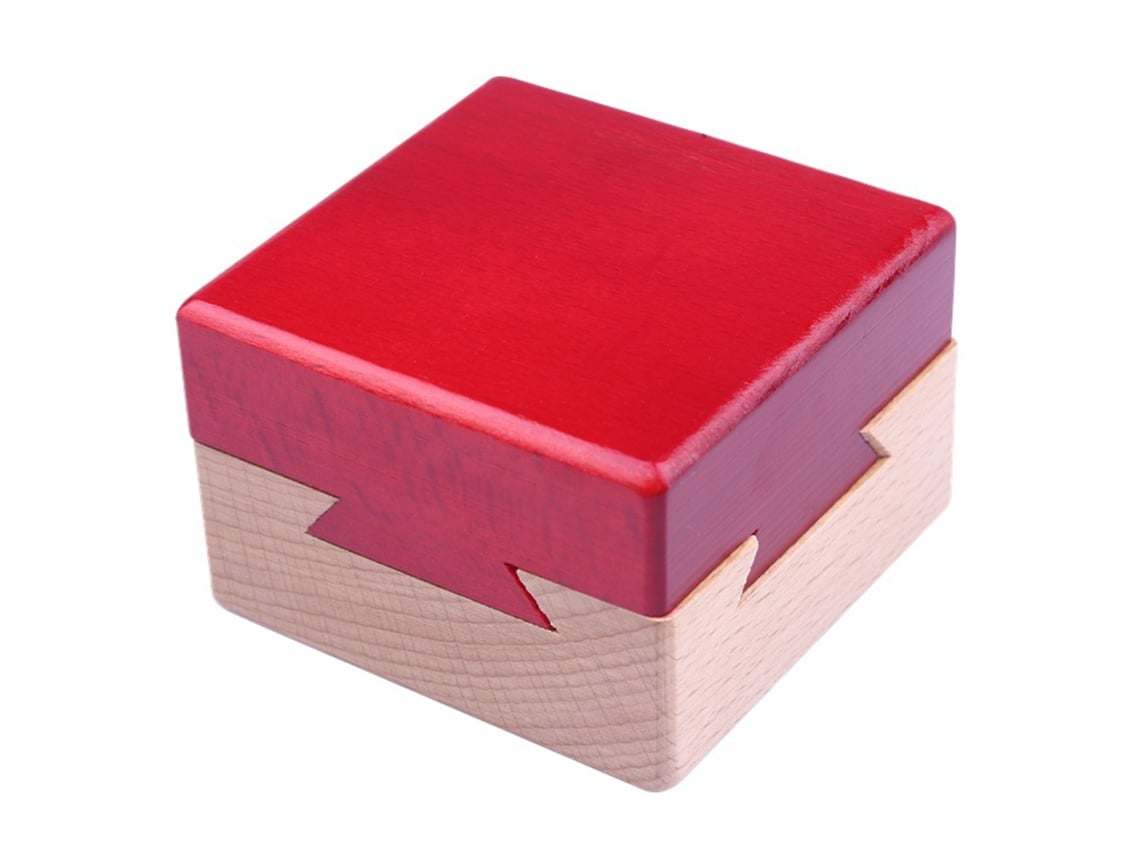 Ats-caja De Rompecabezas De Madera Mini 3d, Caja Con Compartimento Secreto, Juguete De Rompecabezas Cerebral Para Niños Y Adultos