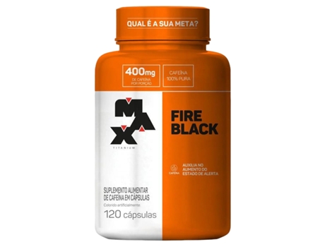 Fire Black Cafeína 120 Capsulas MAX TITANIUM