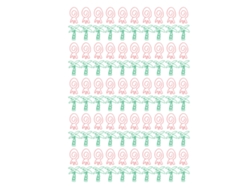 100 Clips De Papel Portátiles Mini Electroplados Forma De Árbol Verde Fresa Rosa Para Oficina