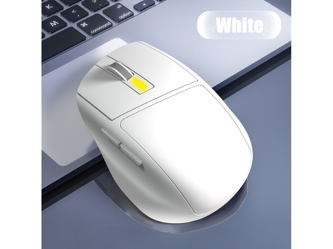Ratón YIZHOOD con Cable Plug and Play Botón de Silencio para Uso en la Oficina Piezas de computadora Uso en Invierno Palmas cálidas Blanco