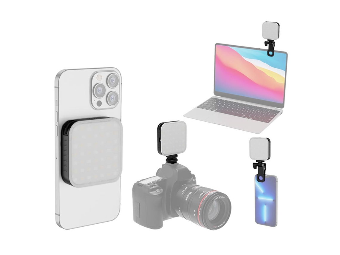 2026-luz Led Mini Para Vídeo, Luz De Conferencia Para Laptop Con Clip, Compatible Con Teléfonos Inteligentes Y Iphone