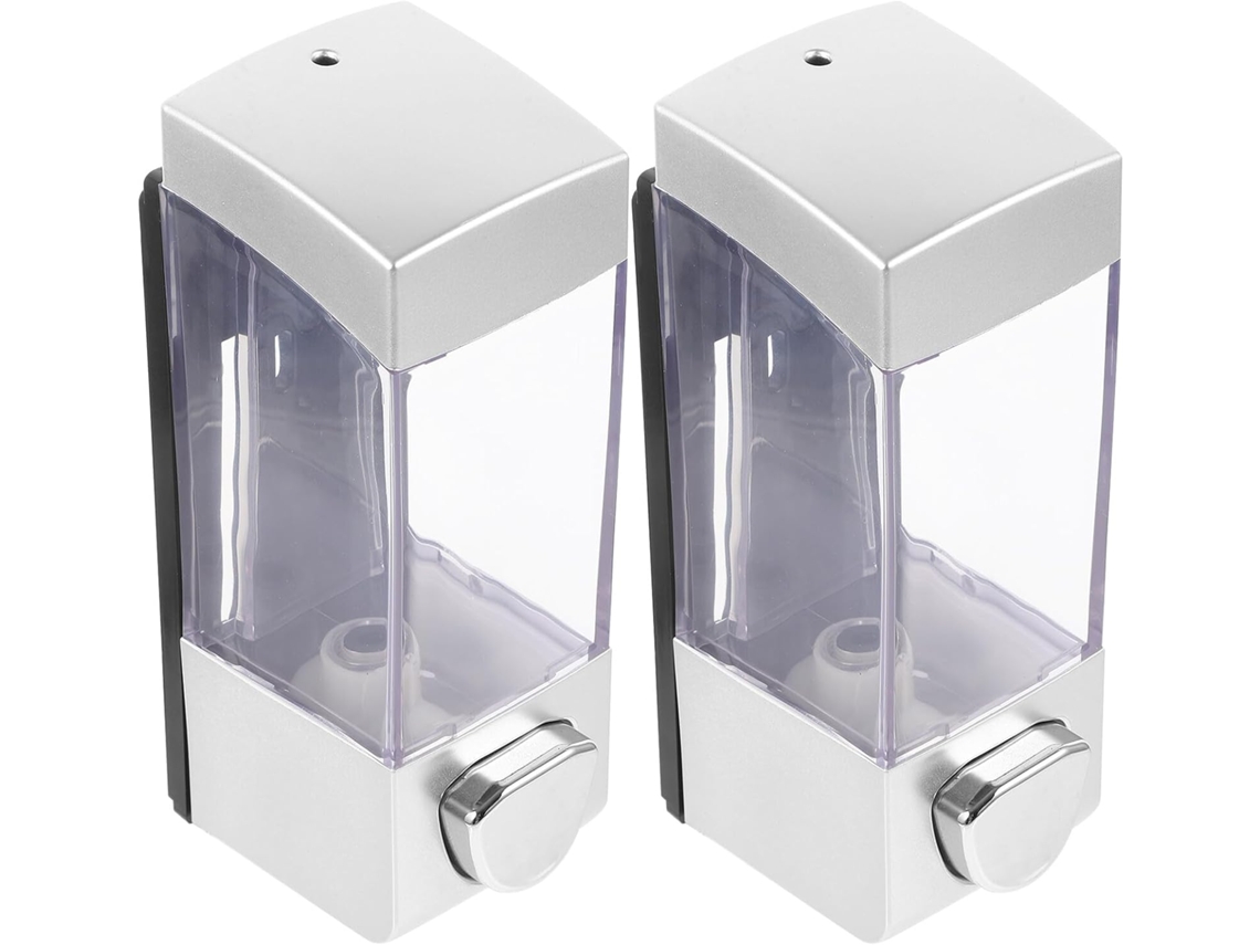 Juego De 2 Dispensadores De Champú Y Jabón Para Montaje En Pared, Ideales Para Baño, Cocina U Hotel.