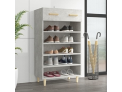 Zapatero Organizador 60X35X105 Cm Madera Procesada Gris Cemento