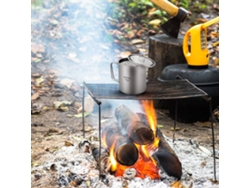 Taza Ultraligera De Titanio Con Asa Plegable Para Camping Y Picnics (300 Ml-750 Ml).