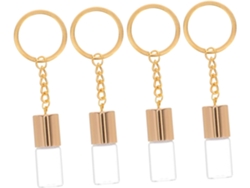 Juego De 4 Frascos De Perfume Transparentes, Vacíos Y Rellenables, Con Tapa.