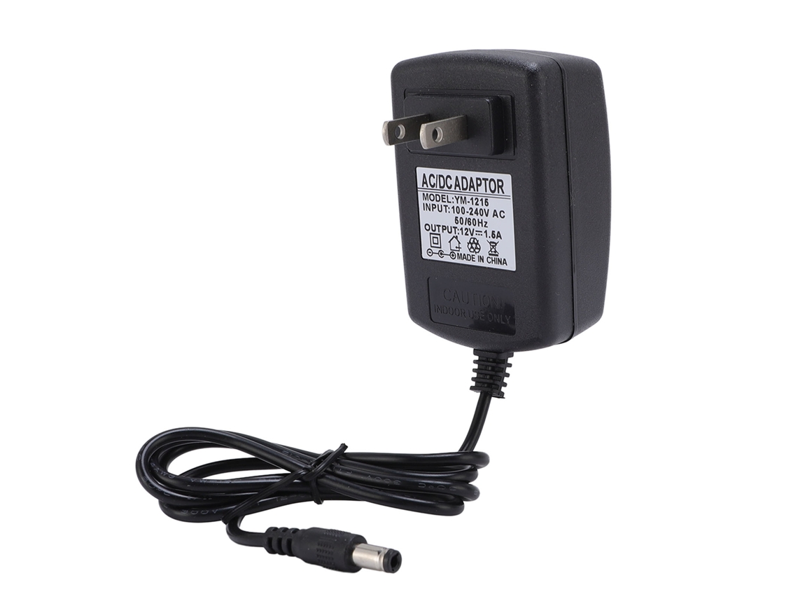 Adaptador De Corriente De 12 V Y 1,5 A Con Cable De 93 Cm Y Enchufe Estadounidense Para Pantallas Led, Consolas De Videojuegos Y Otros Dispositivos.