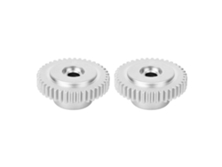 2pcs Engrenagem Buraco D Metal Alta Resistência 40 Dentes Peças Robô Industrial Buraco Central 6mm