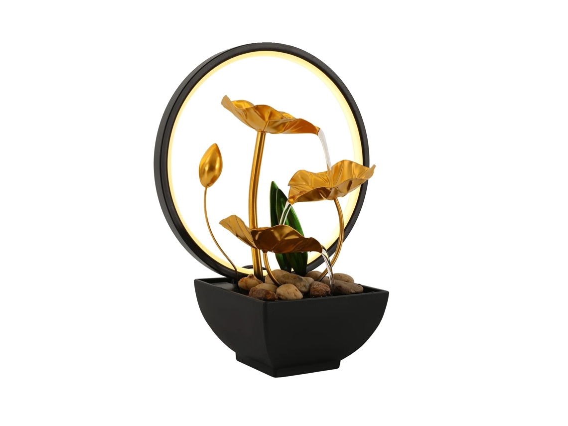 Fuente de sobremesa, diseño de 3 niveles, iluminación LED, varios fabricantes de equipos originales