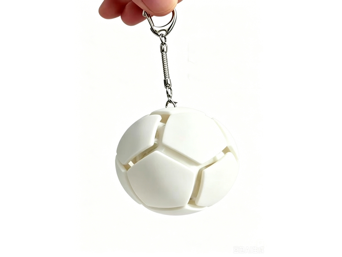 Llavero Antiestrés Con Botón De Balón, Pequeño Detalle Para Seguidores Del Fútbol.