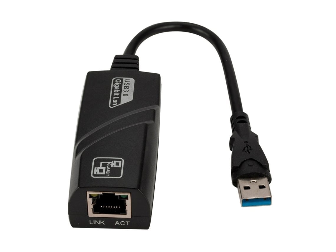 Adaptador Usb 3.0 A Gigabit Ethernet Rj45 Lan Para Estación De Acoplamiento Rápida