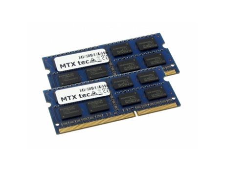 Memória RAM DDR3 MTXTEC Pc3-14900 204 Pin 1.35V (2 x 8 GB - 1866Mhz)