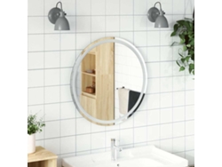 Espejo de baño LED redondo 70 cm N/A