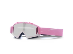 Gafas deportivas Csyy HD para ciclismo, esquí y deportes al aire libre (montura rosa y blanca, lentes blancas)