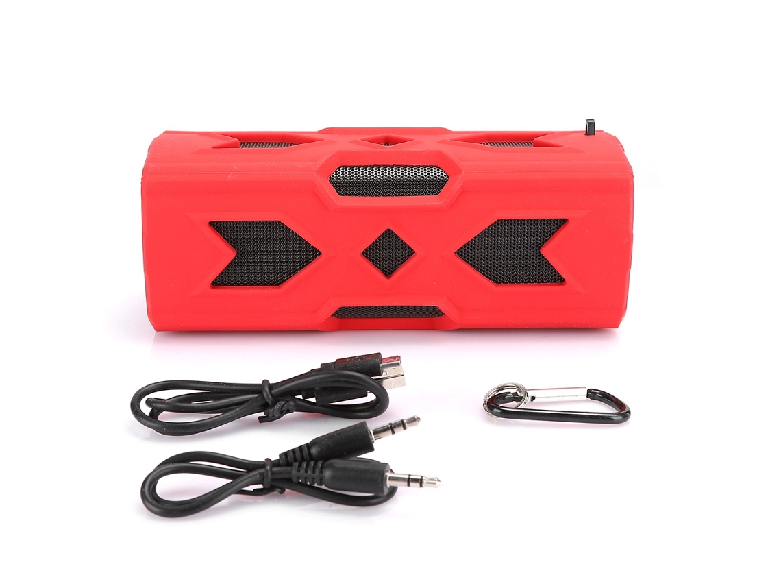 Altavoz Portátil Inalámbrico Bluetooth Con Tarjeta Enchufable Y Mosquetón Para Deportes Al Aire Libre