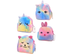 Paquete De Monedas De Peluche De Unicornio Creativo, 4 Piezas, Mini Bolsitas Adorables