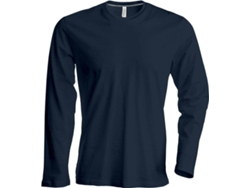 Camiseta Básica KARIBAN Algodón Hombre (3XL - Gris)