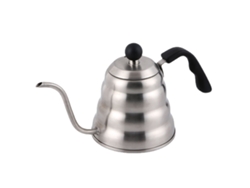 Hervidor de café de acero inoxidable con boquilla de cuello de cisne (plateado - 1,2 L) Specment