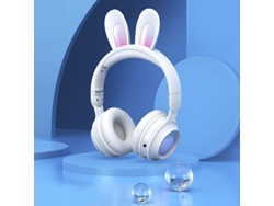 Auriculares Inalámbricos Ke Lindas Orejas Conejo Estéreo YIZHOOD Bluetooth Blanco