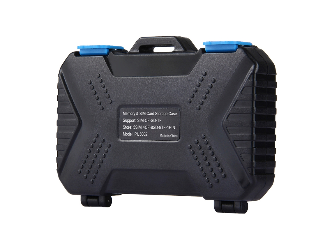 Caja Impermeable Para Tarjetas De Memoria Y Lector Usb Cf Tf, Protector De Tarjetas Sim Para Tablet, Notebook Y Teléfonos Inteligentes Pu5002