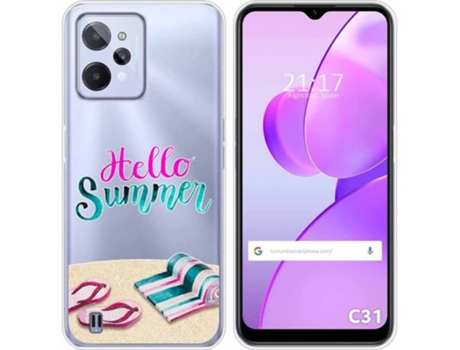 Carcasa para Realme C31 TUMUNDOSMARTPHONE Dibujos Transparente Summer Multicolor