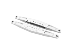 2 Brazos De Suspensión Traseros Inferiores De Aluminio Para Coche Rc Losi Baja Rey Hammer Rey 1/10, Color Plata.