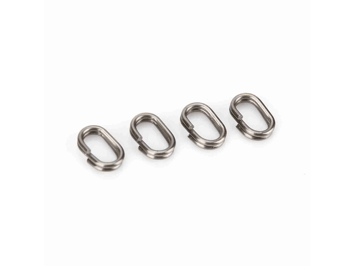 100 Anillos De Conexión Ovalados De Acero Inoxidable Para Accesorios De Anzuelos Y Señuelos De Pesca (5x8 Mm)