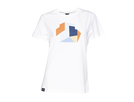 Camiseta de Mujer para Escalada SNAP CLIMBING Algodón Blanco (S)