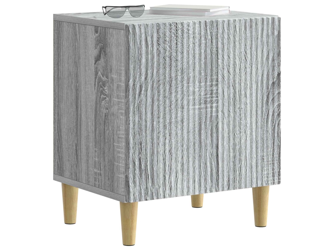 Maison Exclusive - Armario De Noche 2 Pcs Gris Sonoma 43 X 34,5 X 50 Cm