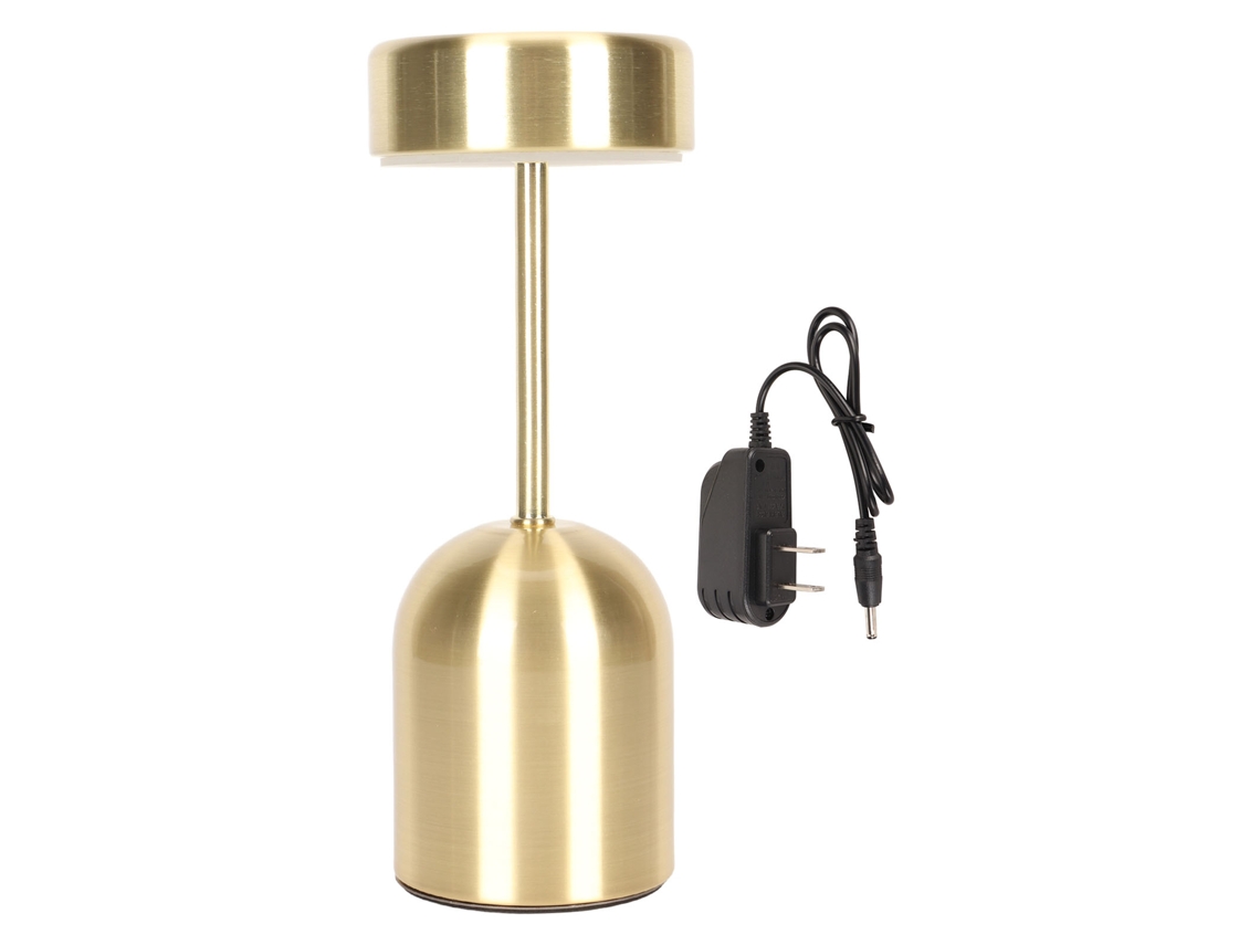 2026-lámpara De Mesa Inalámbrica Led Con Control Táctil, 3 Temperaturas, Regulable Y Recargable, Oro