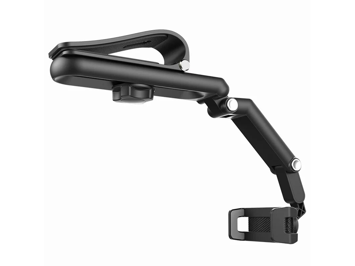 Soporte para teléfono de coche Viewleaf con visera solar, rotación de 360°, compatible con iPhone, Samsung y Android, gris