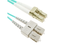 Cable de Fibra Óptica BEMATIK Multimodo Om4 Mmf Duplex 50?m/125?m Lc-Sc 10M