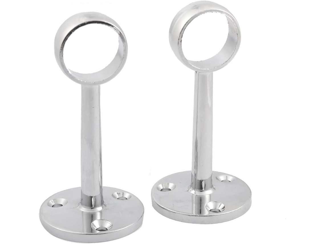 Par de soportes de pared para perchero con tubo de 22 mm de diámetro CHABERLU