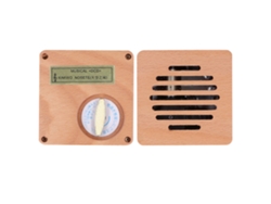 Caja de música de madera estilo retro Baok, regalo de Navidad, Año Nuevo y cumpleaños, decoración de mesa.