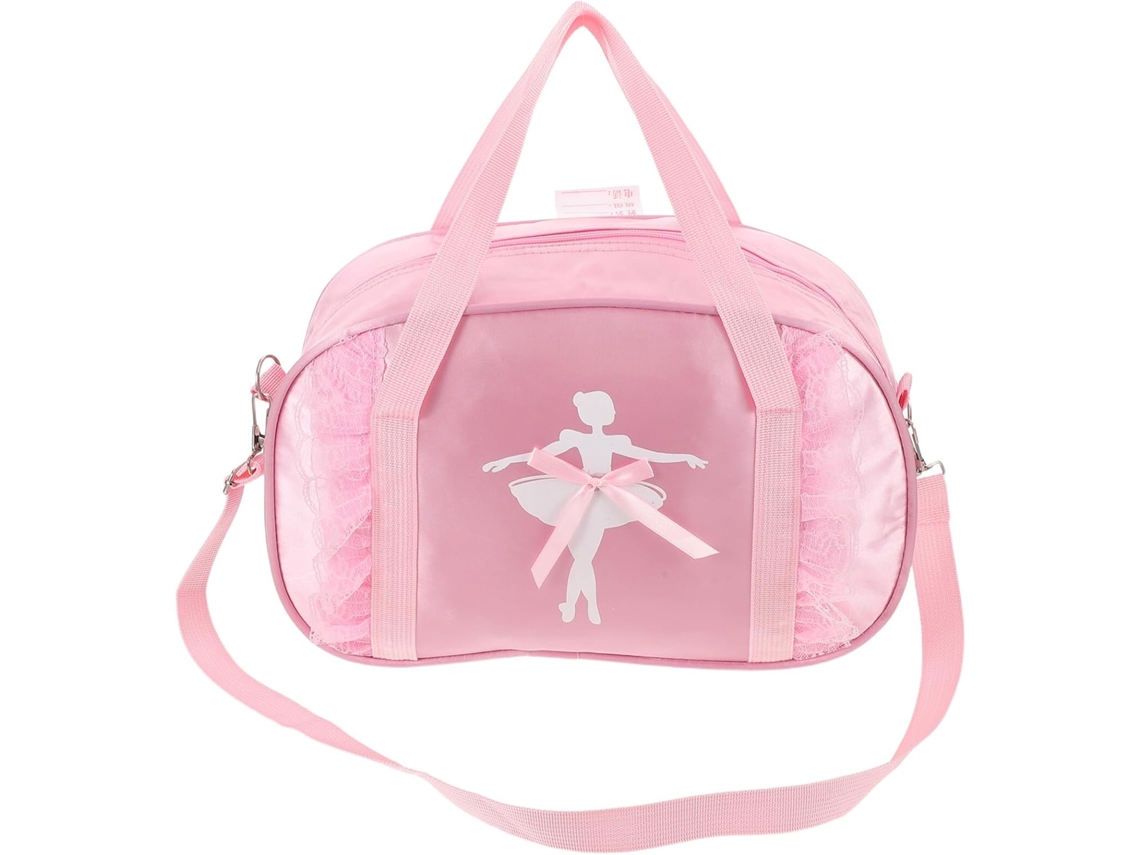 Bolsa De Dança Impermeável Para Meninas Com Alça De Ombro Ajustável, Cor Rosa.