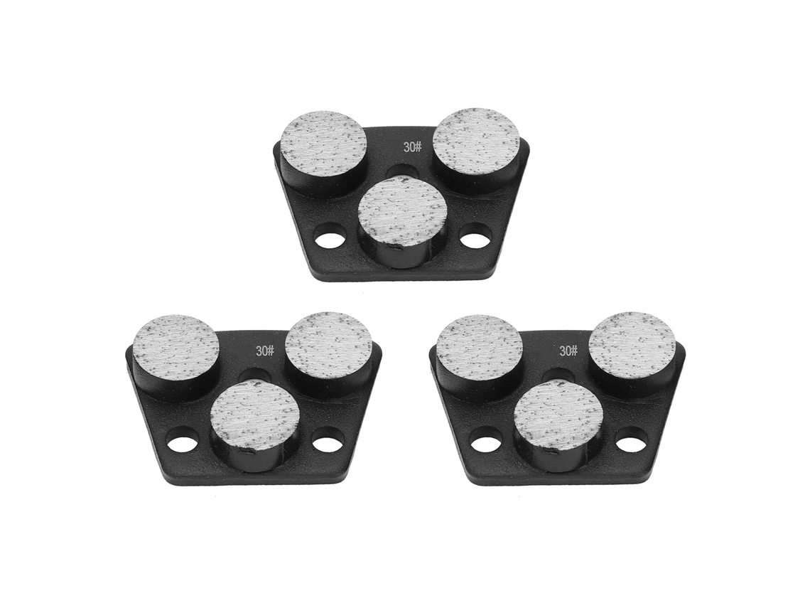 3 Unidades De Discos De Lijado De Diamante Trapezoidales Con Dientes Cilíndricos Para Corte Agresivo De Hormigón 30 Negro