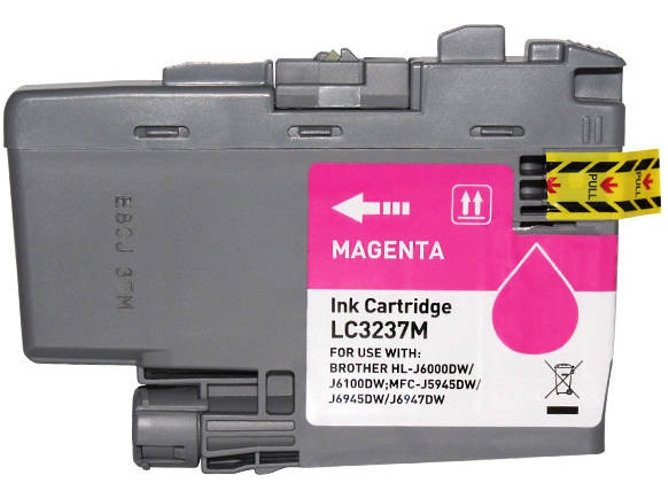 Cartucho para Brother LC3237 Magenta Tinta de Pigmento