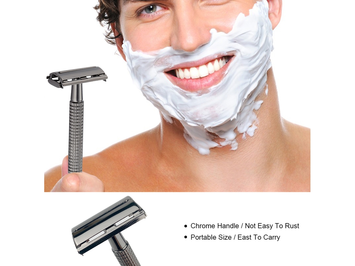 Vlrla-do Casam Traditional Long-cabod Razor Para Dry Wet Shaving