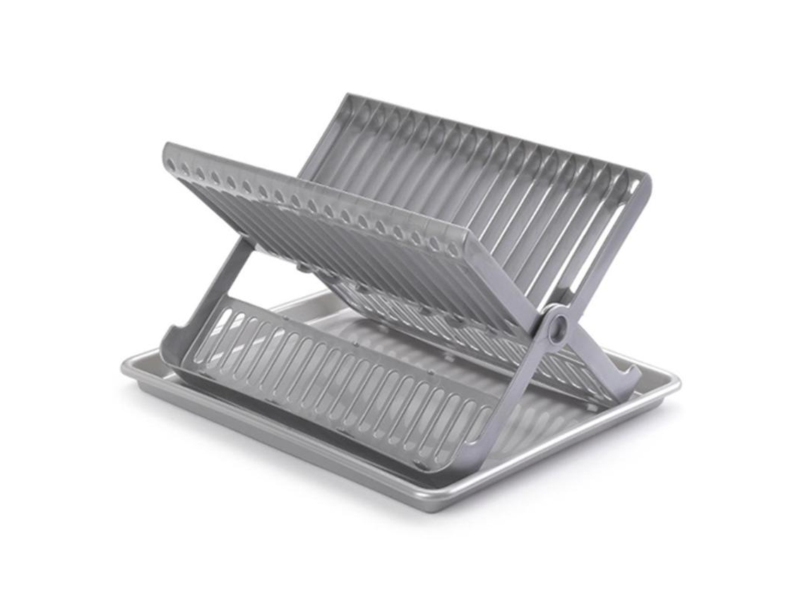Escurreplatos plegable plata