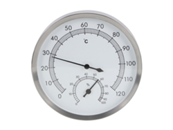 Termohigrómetro 2 En 1 Para Sauna Y Baño De Vapor, Acero Inoxidable, 10-120 °c, 0-100 % Hr