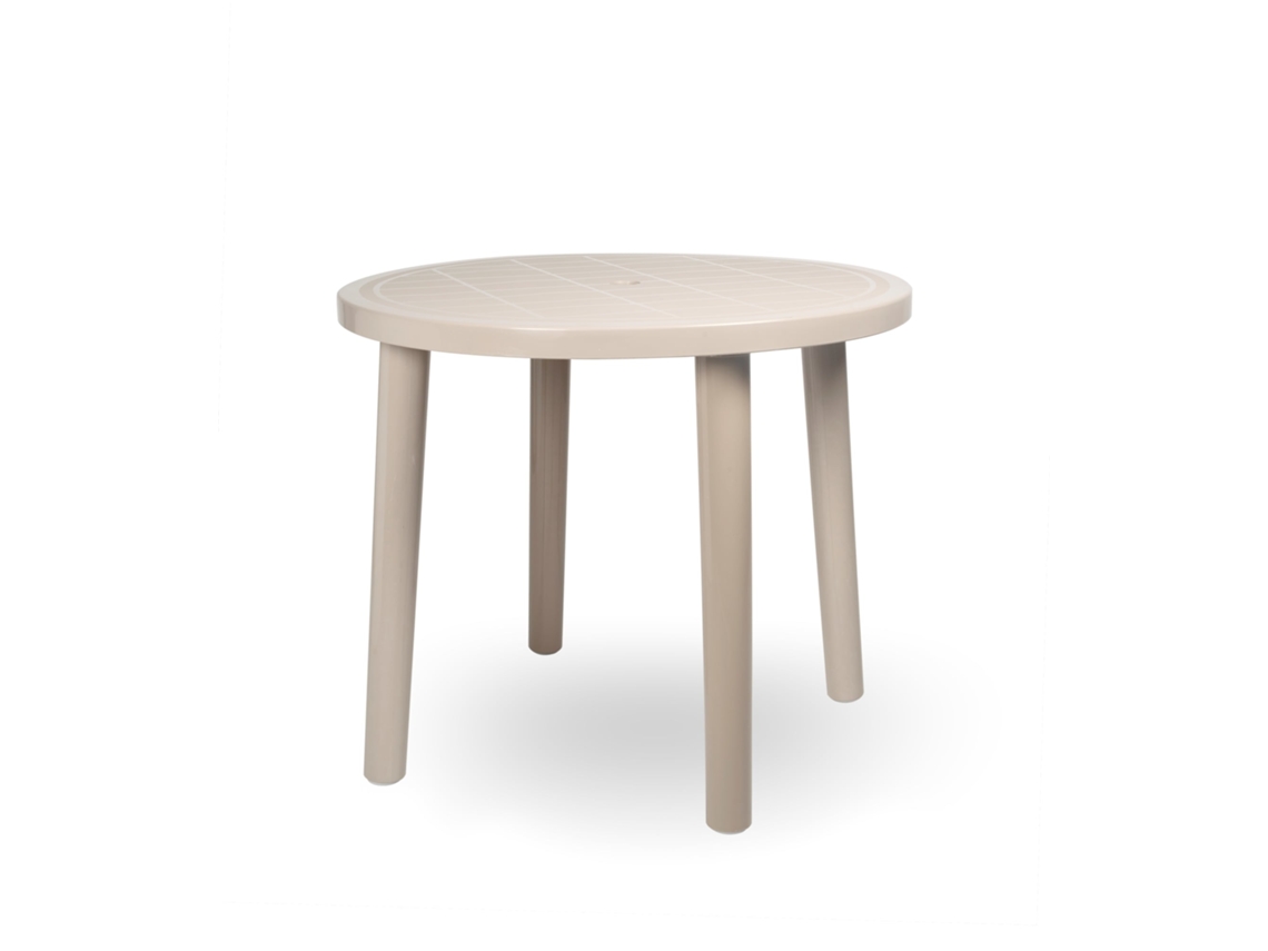 Mesa Redonda Reciclada Exterior Ø86 Arena Desierto Olot Garbar