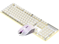 Teclado Mecánico Con Cable Y Ratón Led Silencioso E Impermeable Para Deportes Electrónicos Y